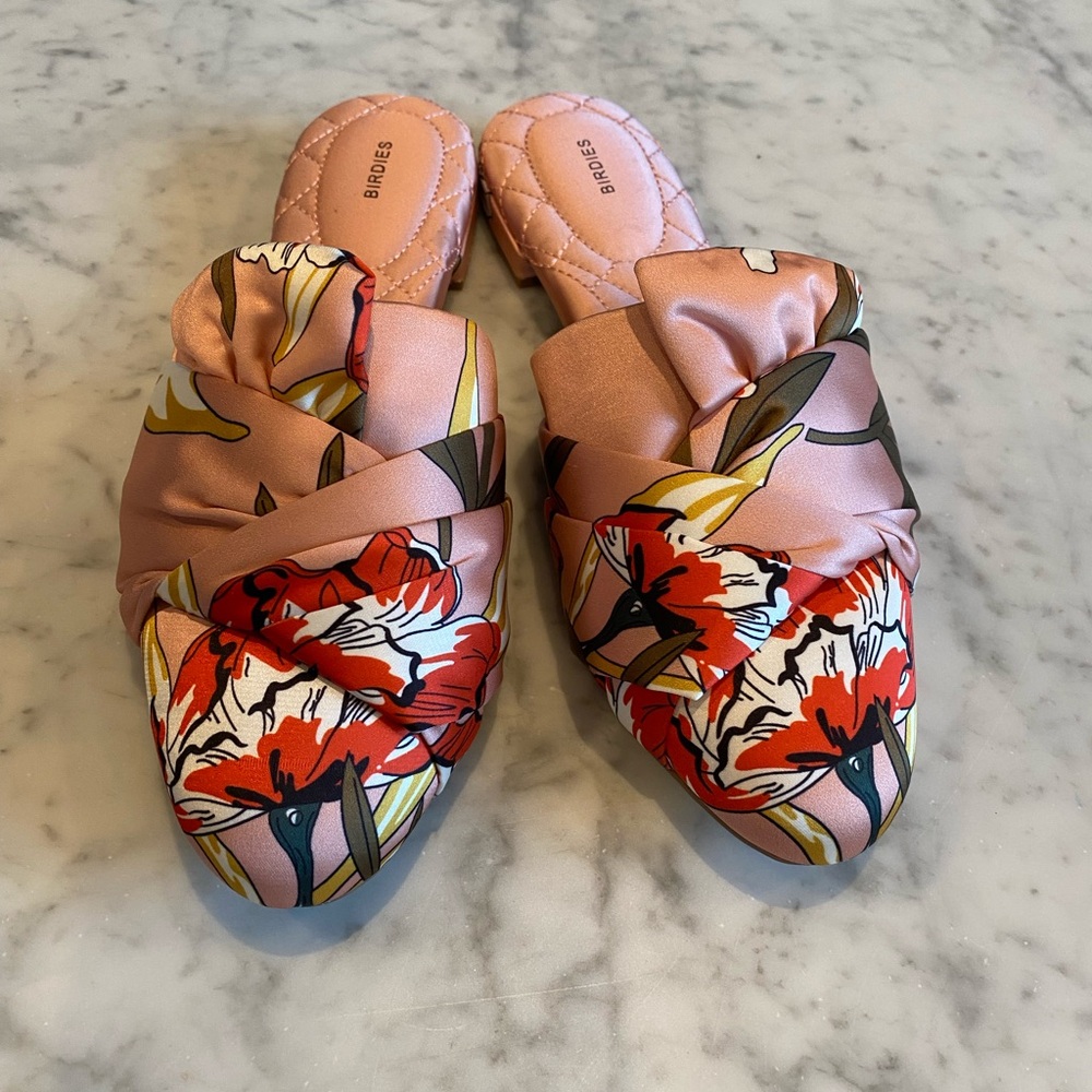 Birdies Womens Shoes - The Songbird - Peach Floral Sz 8.5